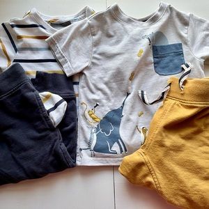Baby boy T-shirt and Pants mix and match matching set
